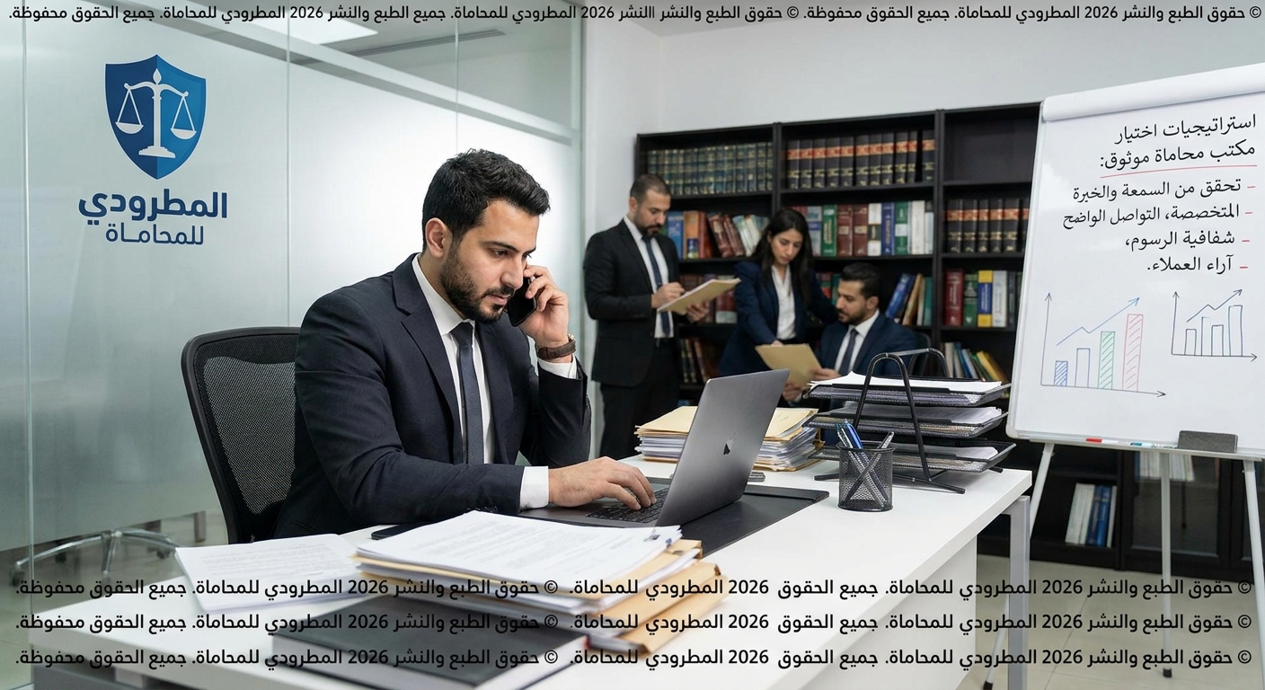 استراتيجيات اختيار مكتب محاماة موثوق لضمان حقوقك القانونية 3 مكتب محاماة