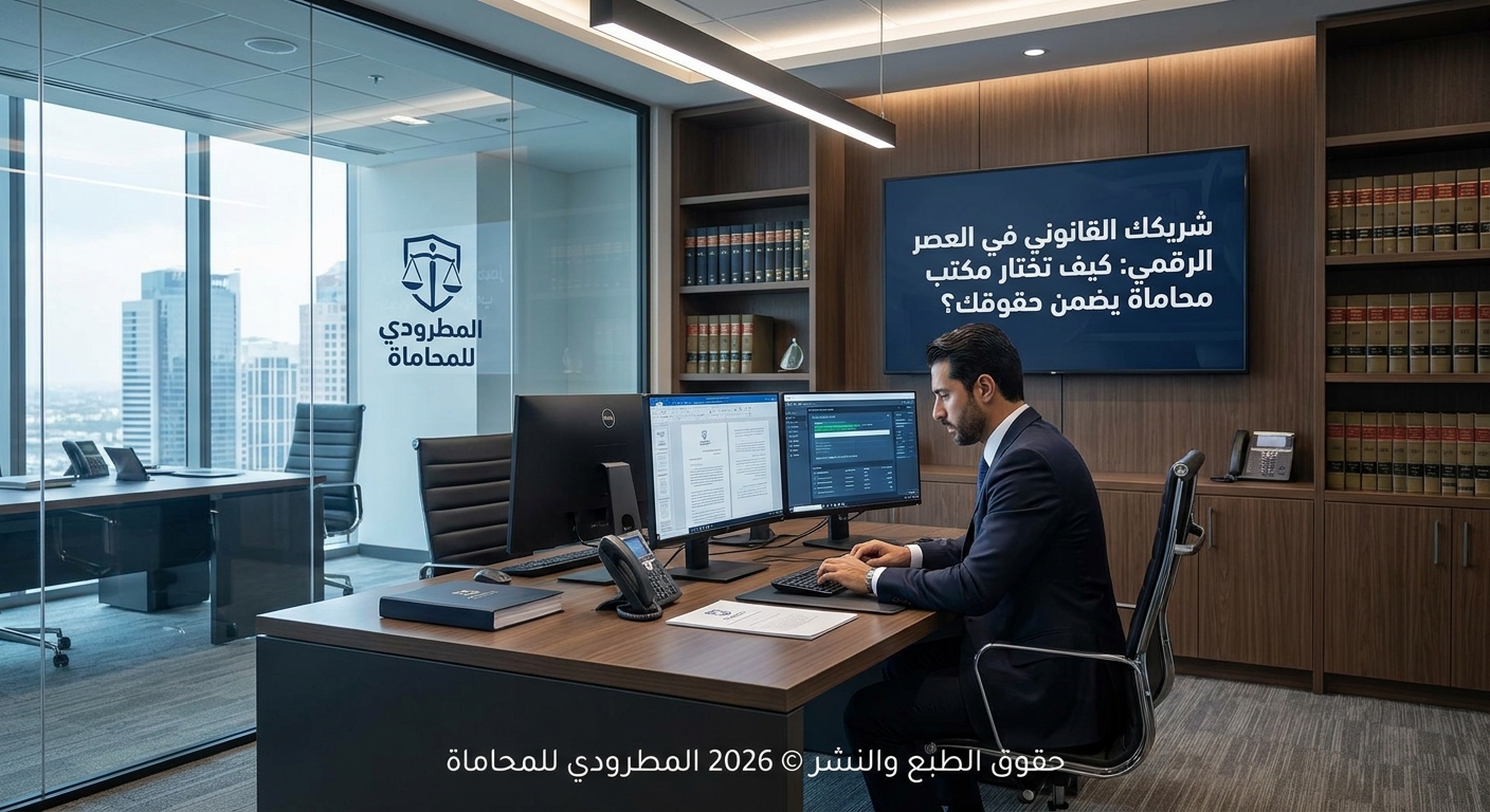 شريكك القانوني في العصر الرقمي: كيف تختار مكتب محاماة يضمن حقوقك؟ 5 شريكك القانوني في العصر الرقمي: كيف تختار مكتب محاماة يضمن حقوقك؟
